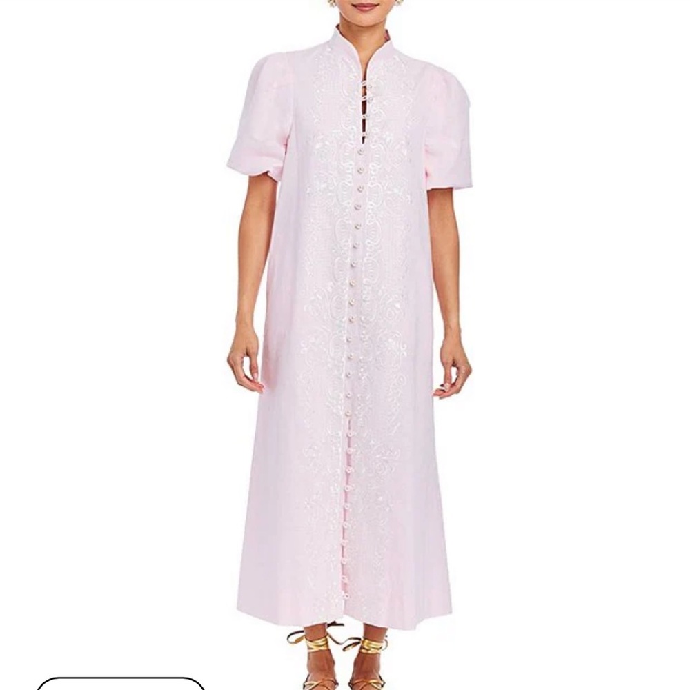 Elegant Pink Midi Dress